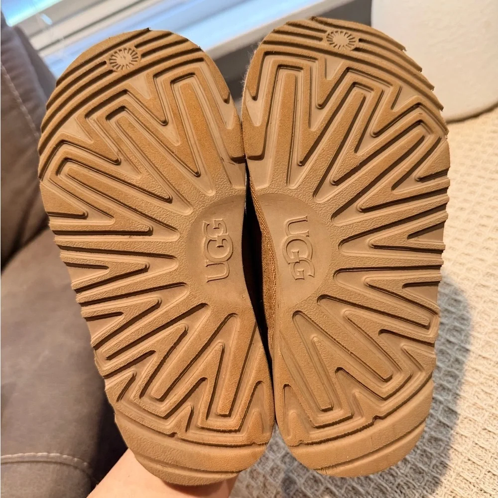 UGG Chestnut Suede Shearling Slip-On Clog
